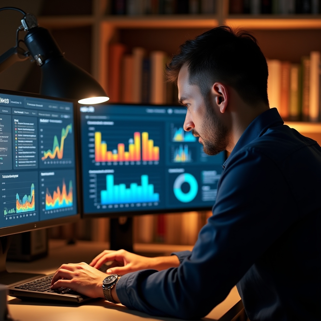 Аналитика складских остатков на экране